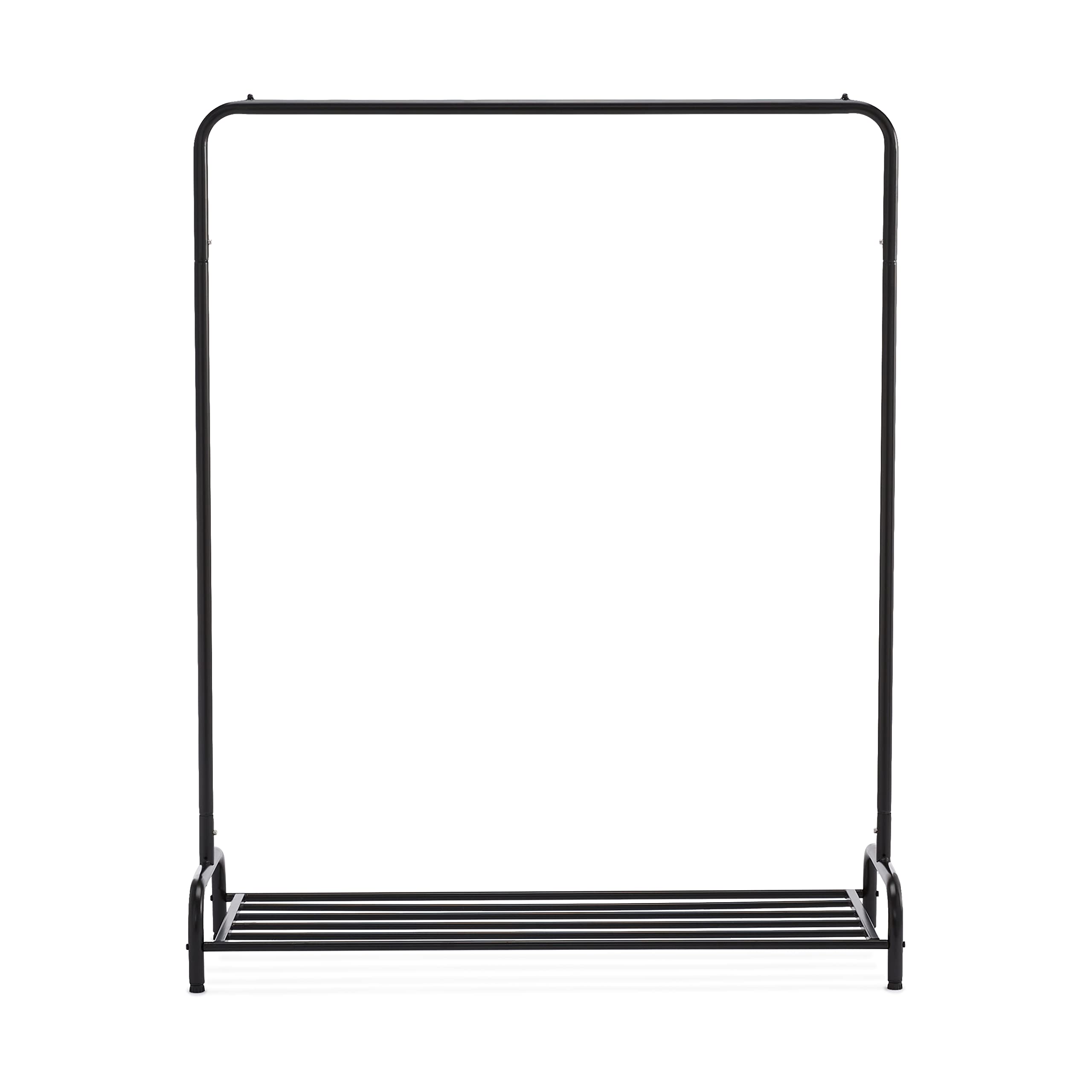 AmazonBasics Attaccapanni con Scarpiera Nero 116x40x145 cm
