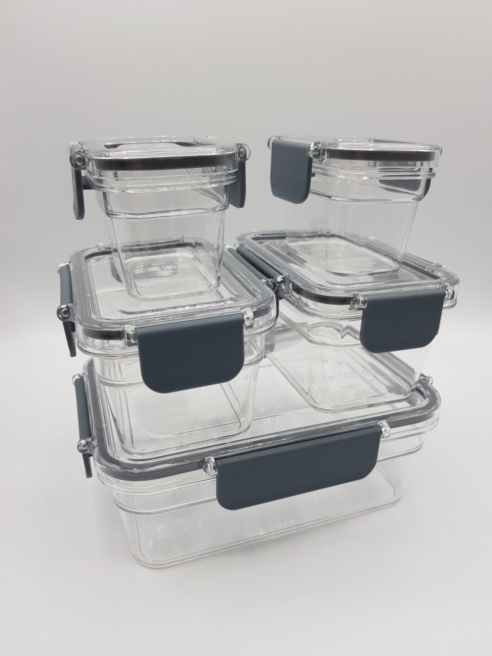 AmazonBasics Contenitori alimenti Tritan 22 pezzi ermetici