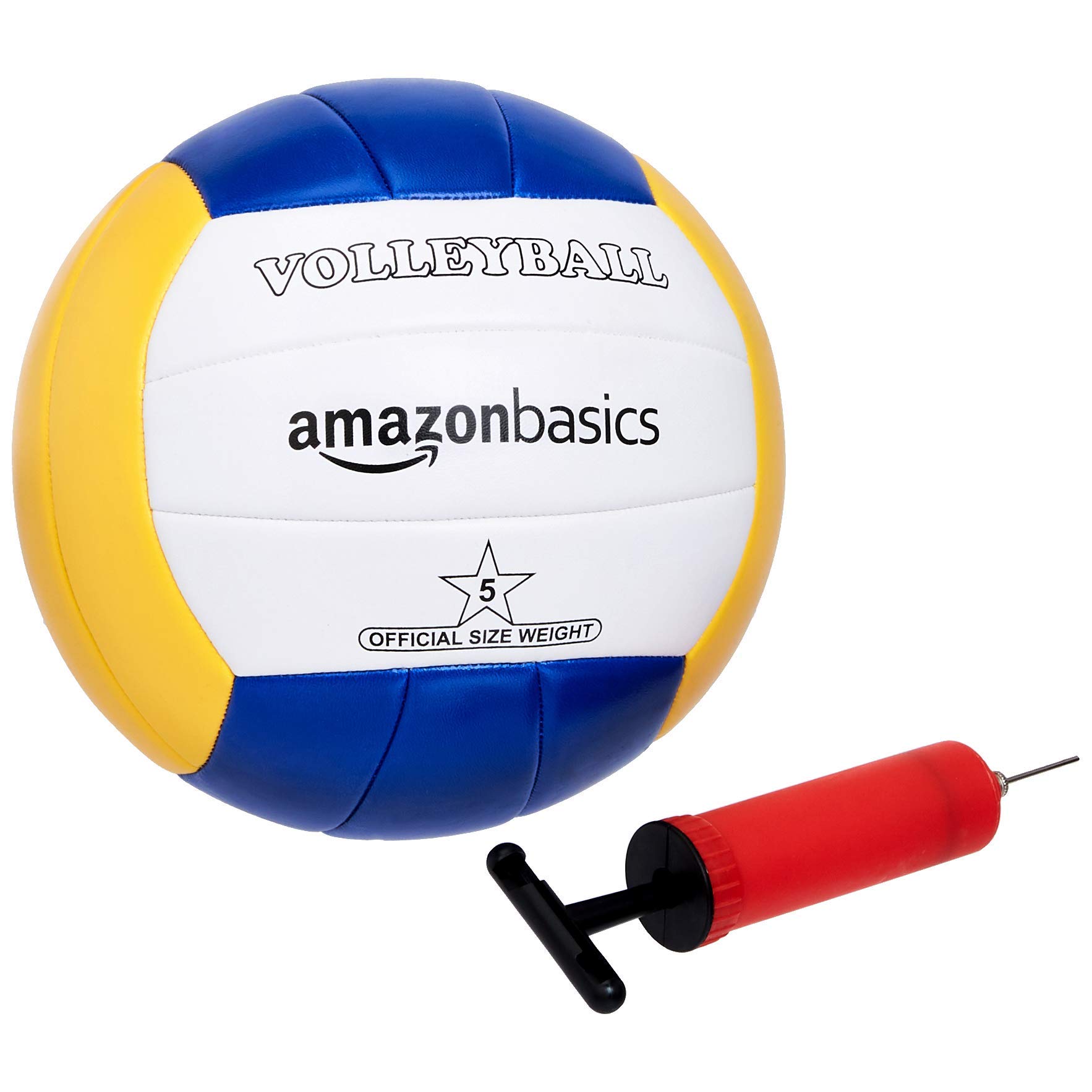 Amazon Basics set pallavolo e badminton da esterno con rete