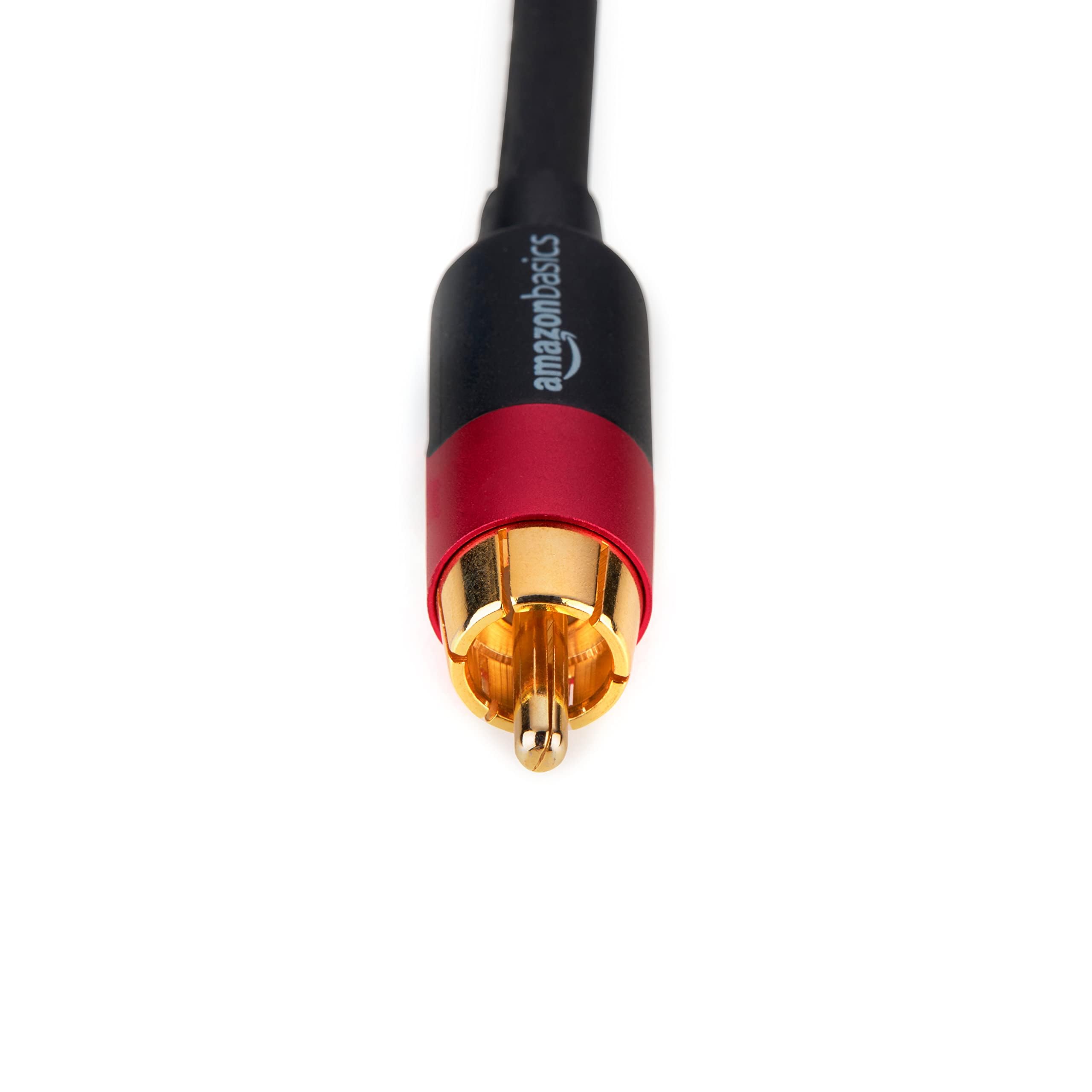 Amazon Basics Cavo Audio RCA 2 Maschi 7,5 m Grigio Antracite