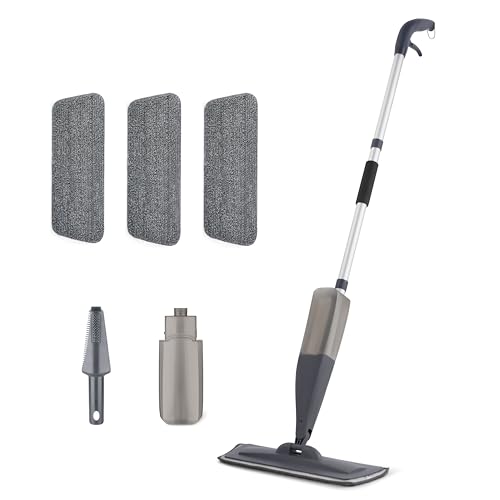 Amazon Basics Mop Spray Pavimenti con 3 Panni Microfibra