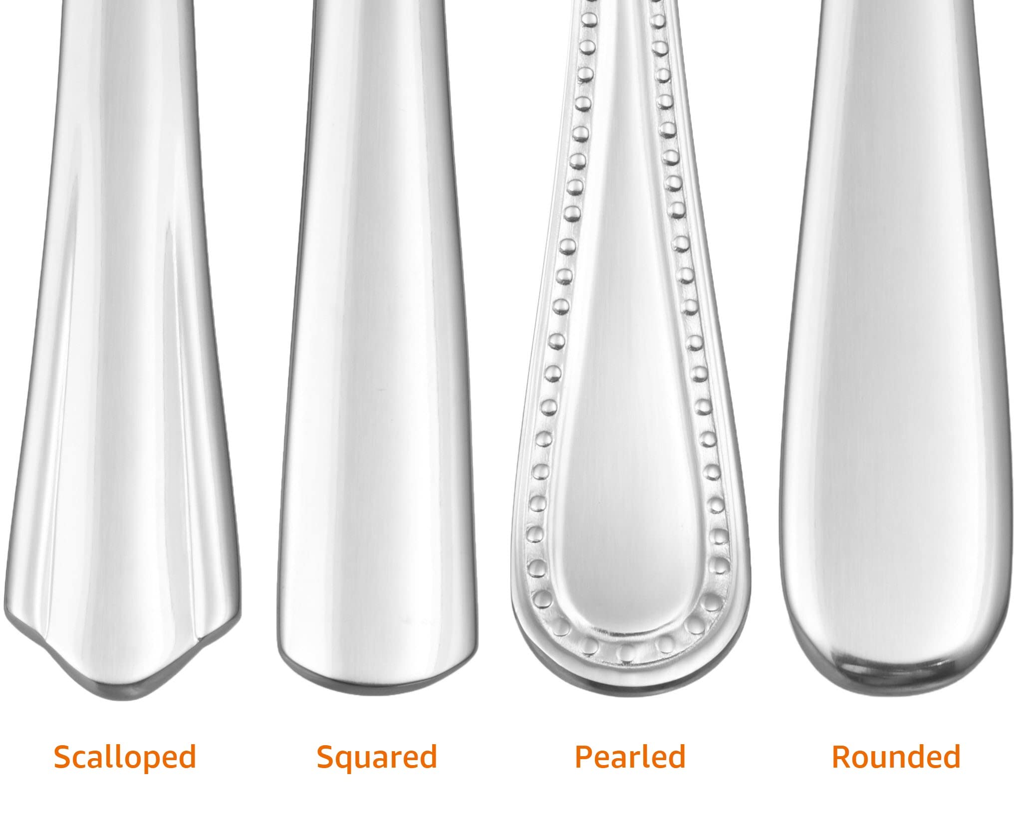 Amazon Basics Forchette Acciaio Inox 12 pezzi smerlate
