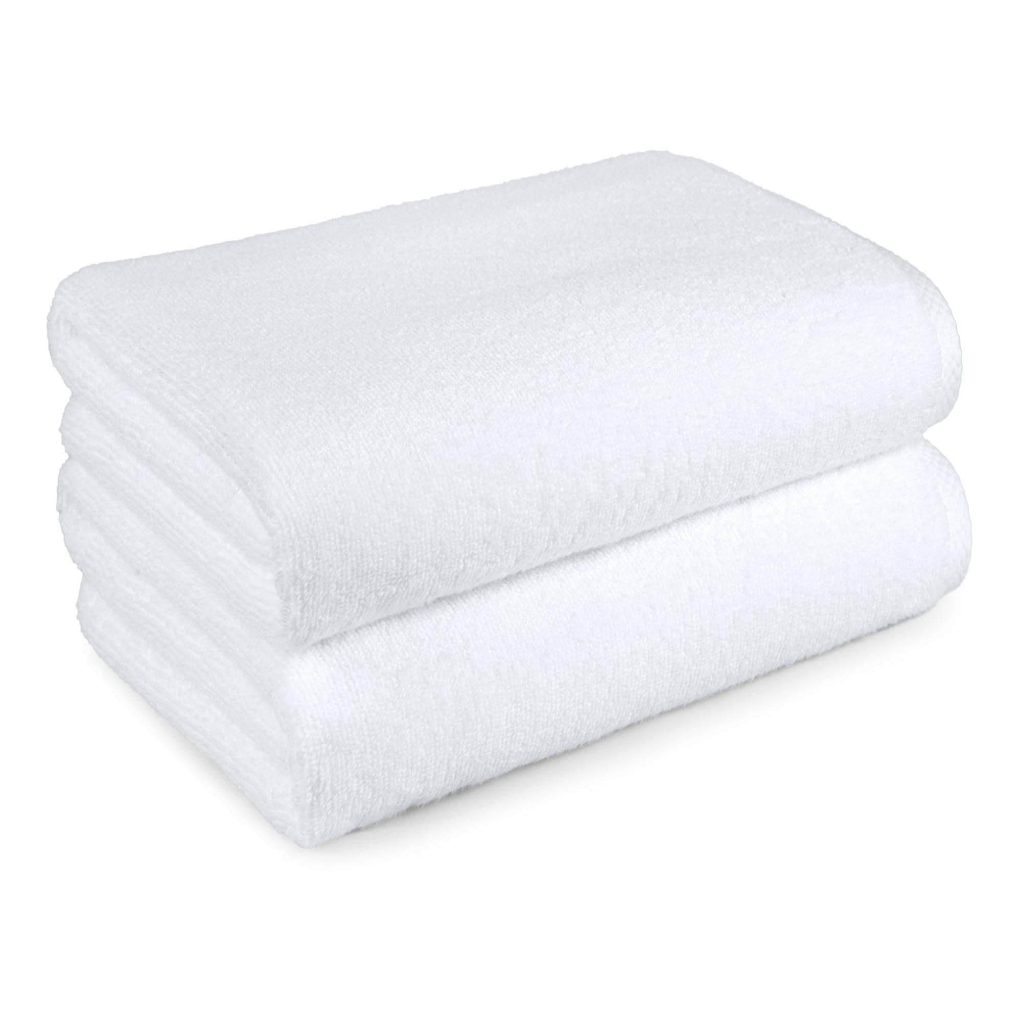 Amazon Basics teli bagno 70x140 cotone bianco 2 pezzi