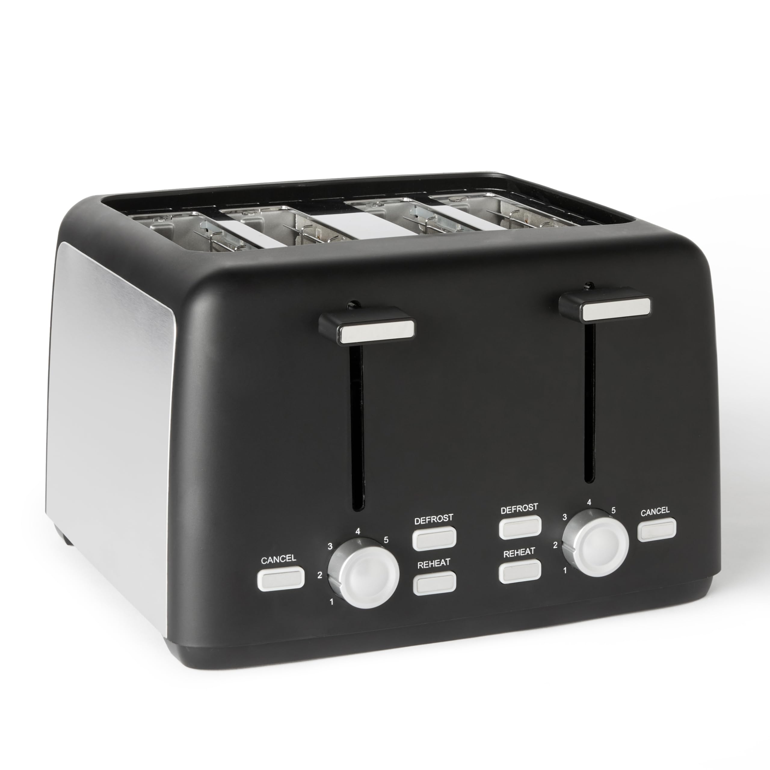 AmazonBasics Tostapane 2 Fette Nero 800W 7 Dorature