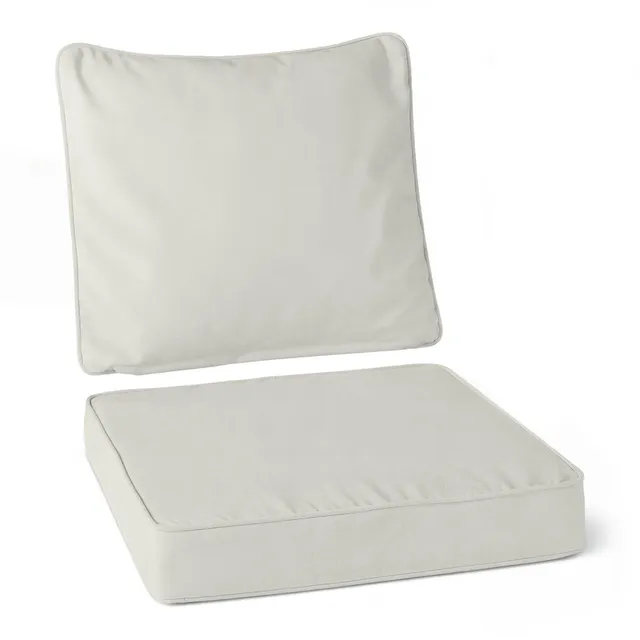 Amazon Basics Cuscino Sedia Giardino 55,9x55,9x7,6 cm Beige Singolo