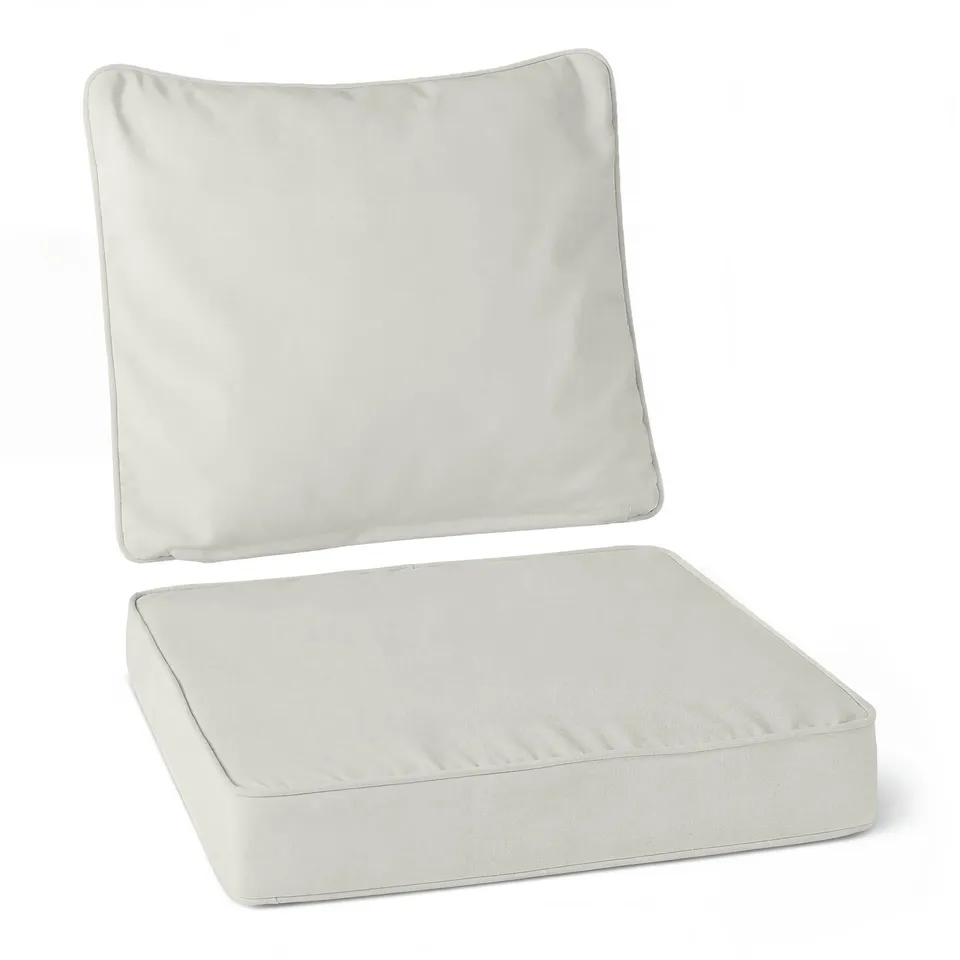 Amazon Basics Cuscino Sedia Giardino 55,9x55,9x7,6 cm Beige Singolo