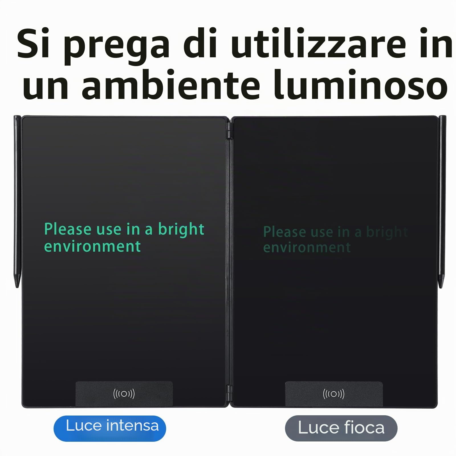 EMEBAY Tablet Scrittura LCD Pieghevole 14,4 Pollici