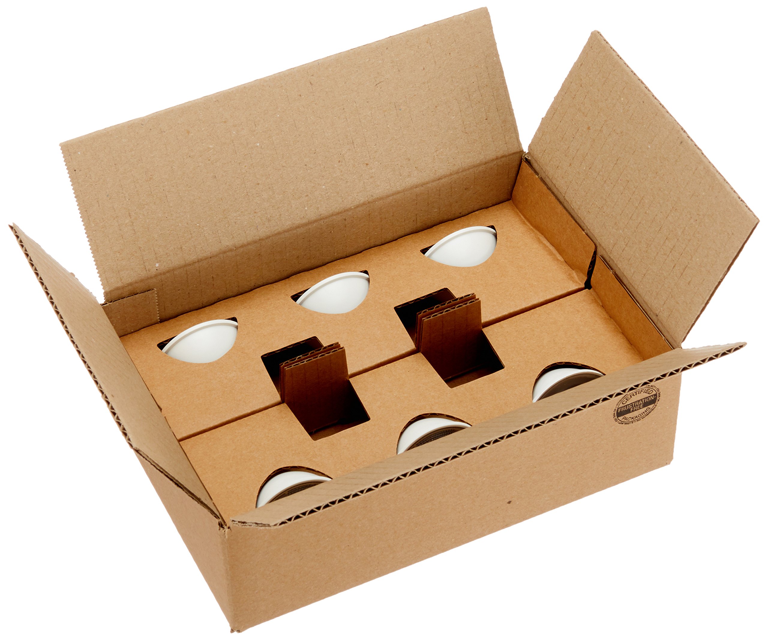 AmazonBasics faretti LED GU5.3 MR16 4,5W 6 pezzi luce calda