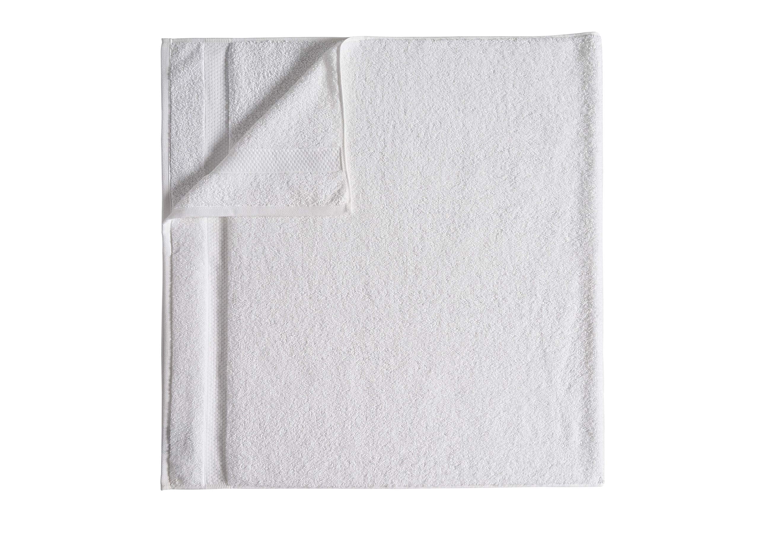 Amazon Basics Haven set asciugamani in cotone bianchi 600 g/mq