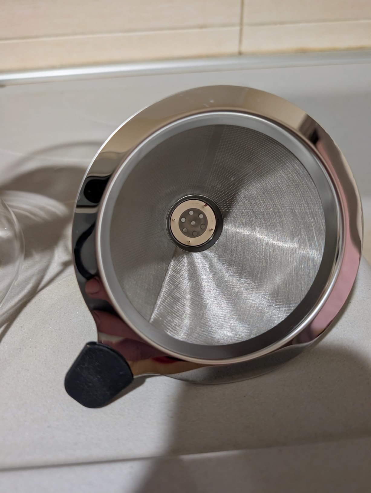 Amazon Basics caffettiera pour over vetro 1L filtro inox