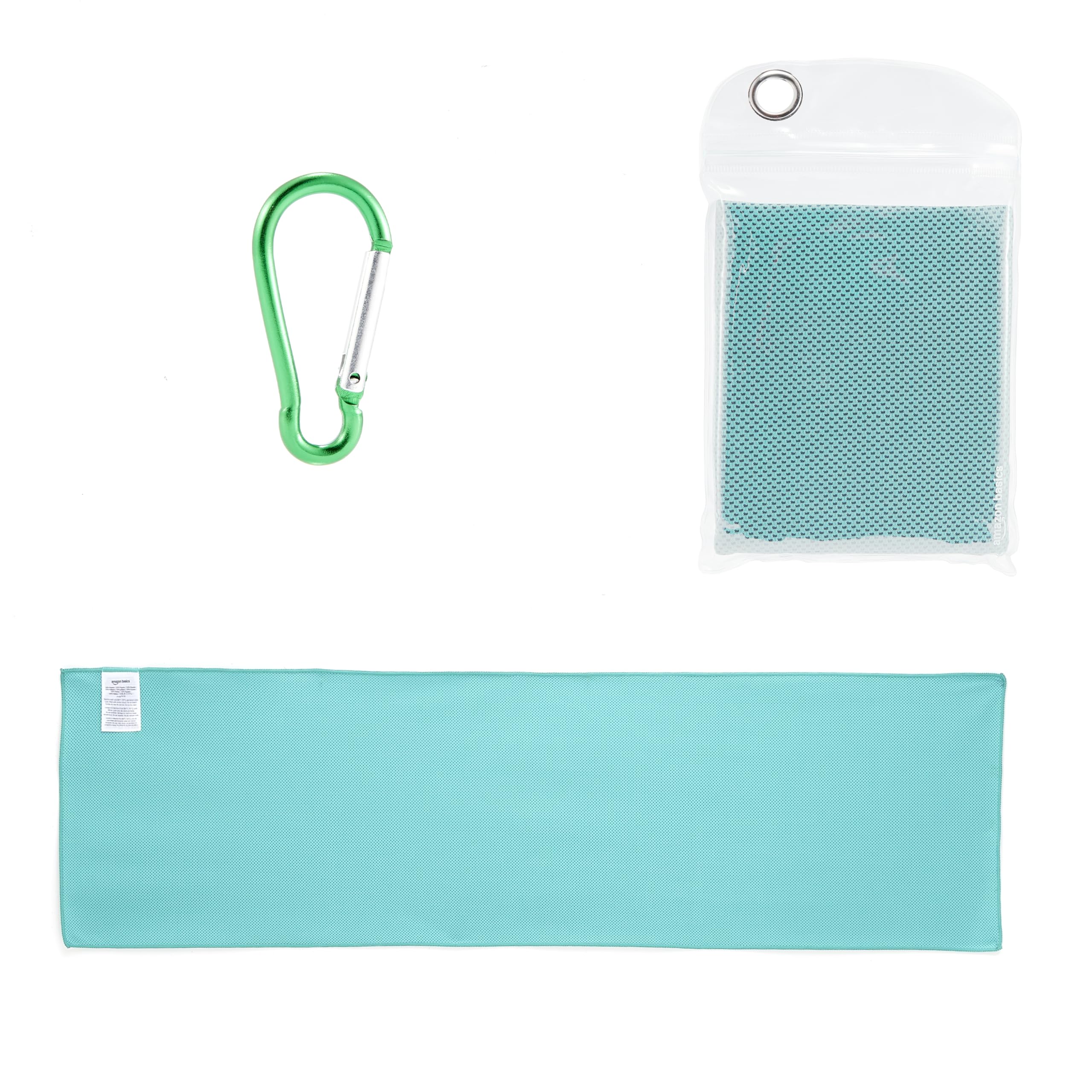 AmazonBasics Asciugamani Rinfrescanti Palestra x4 Colorati