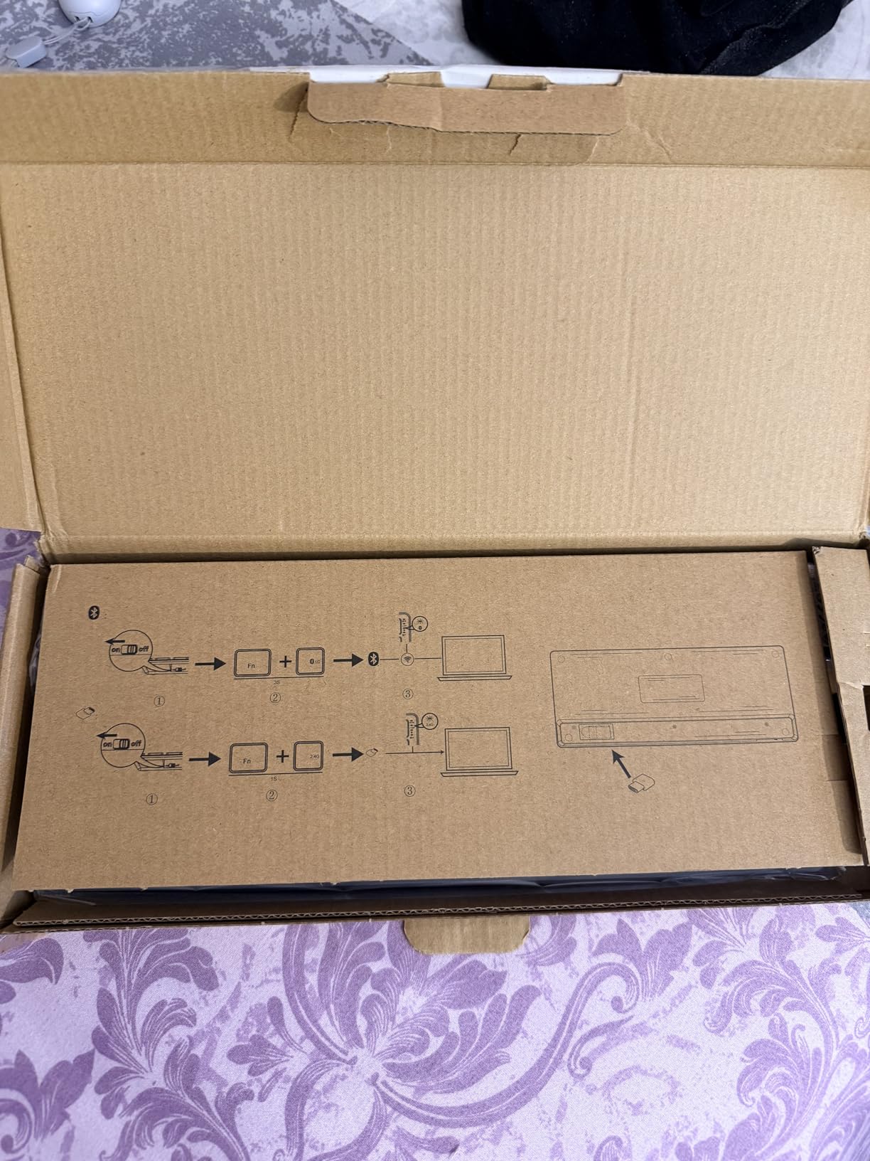 Amazon Basics Tastiera wireless bluetooth nera 2,4G