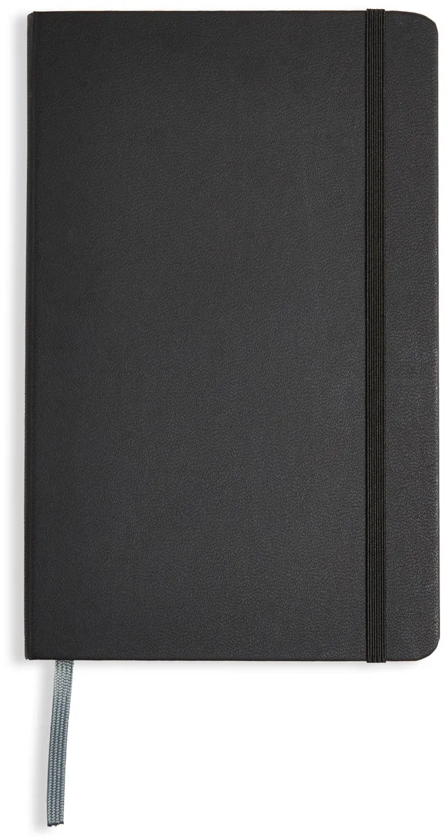 Amazon Basics Quaderno A5 a Righe 240 Pagine Nero Classic