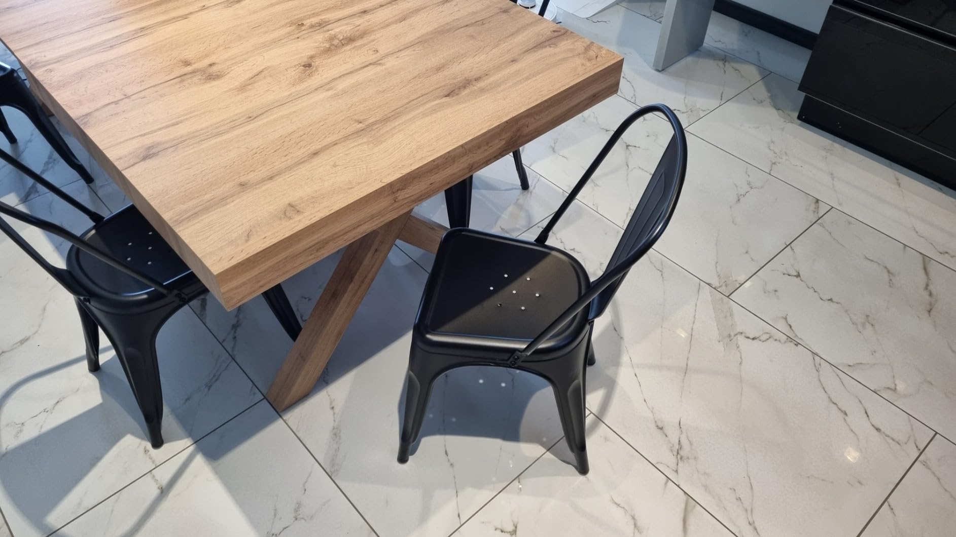 Amazon Basics Sedie Metallo Nere Impilabili Set 4 Pezzi Interno Esterno