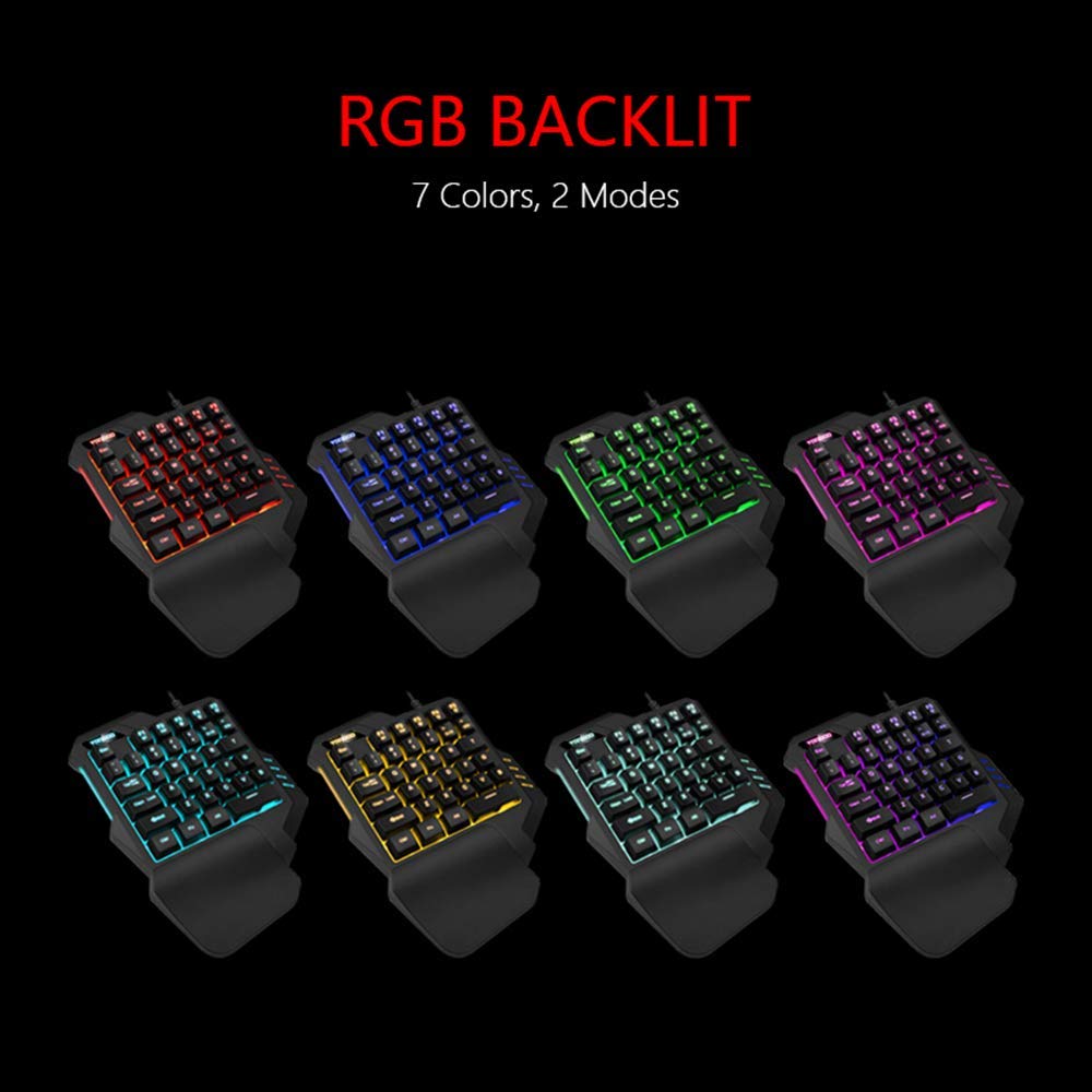 RedThunder 35 tasti tastiera gaming una mano RGB membrana
