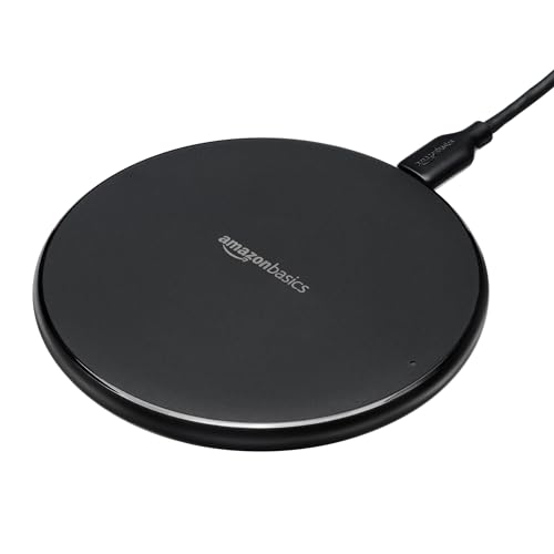 Amazon Basics Caricatore Wireless 15W Nero con Cavo USB