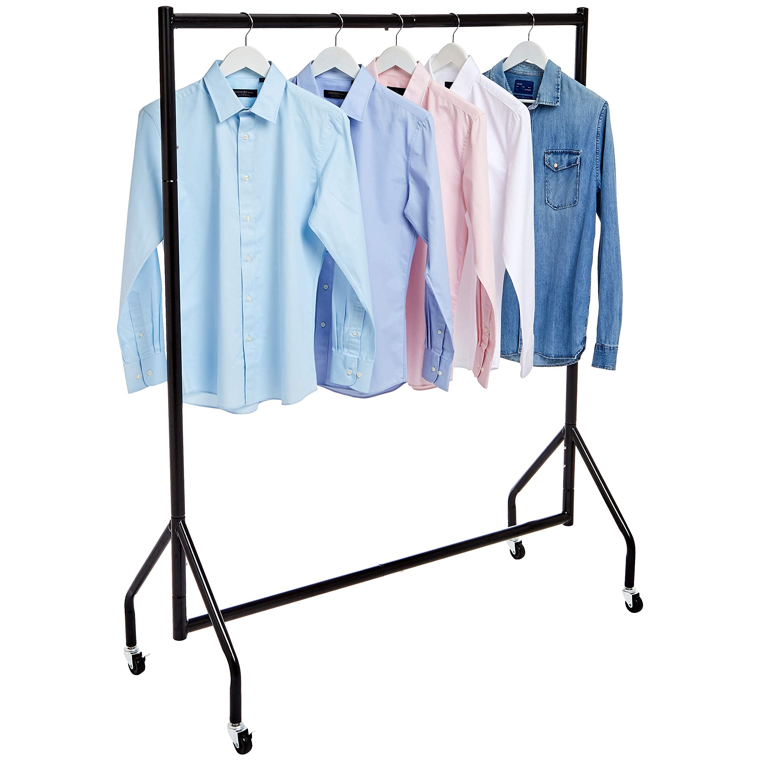 Amazon Basics Stand Appendiabiti 1,21 x 1,52 m Nero Acciaio