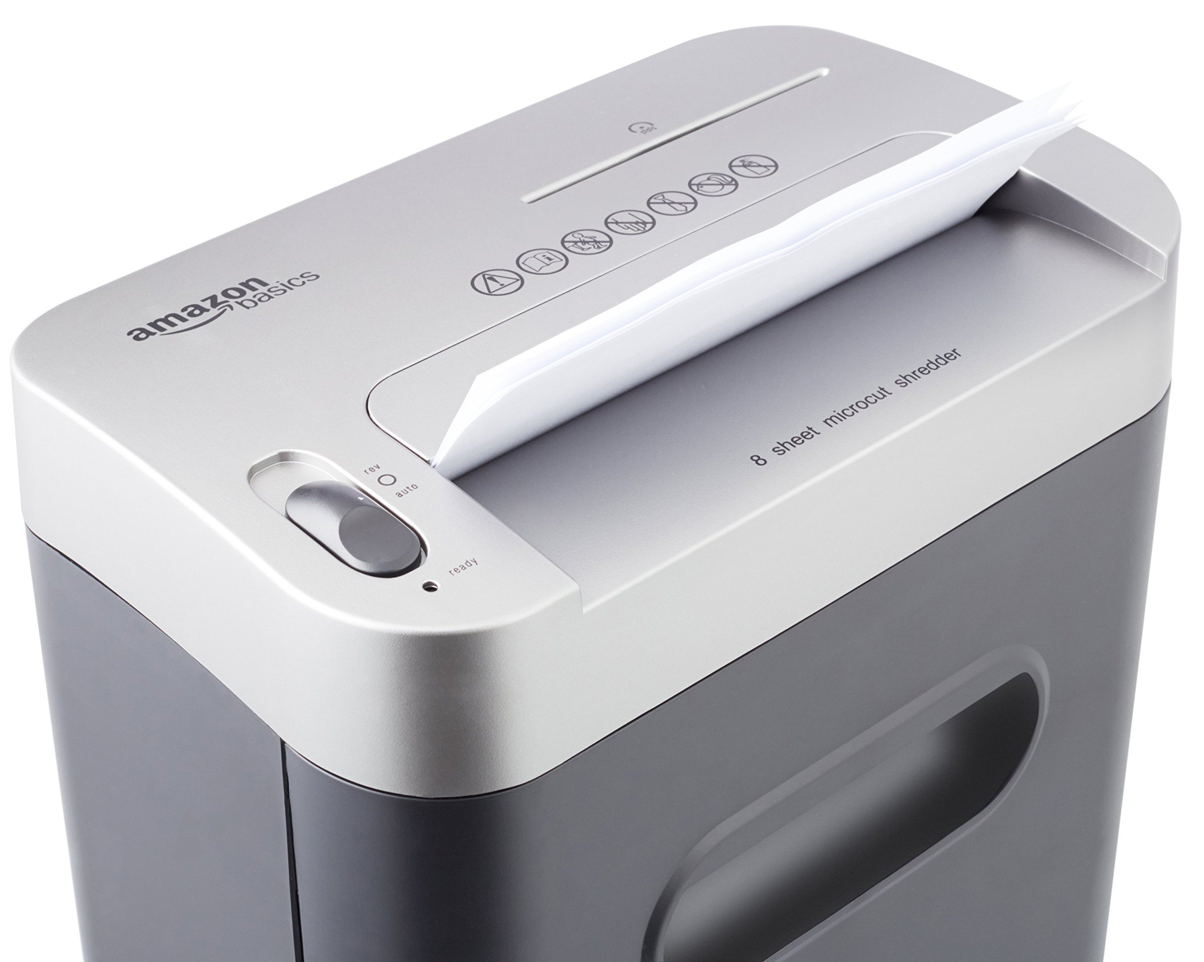 AmazonBasics Distruggidocumenti 8 Fogli Microframmenti P-4