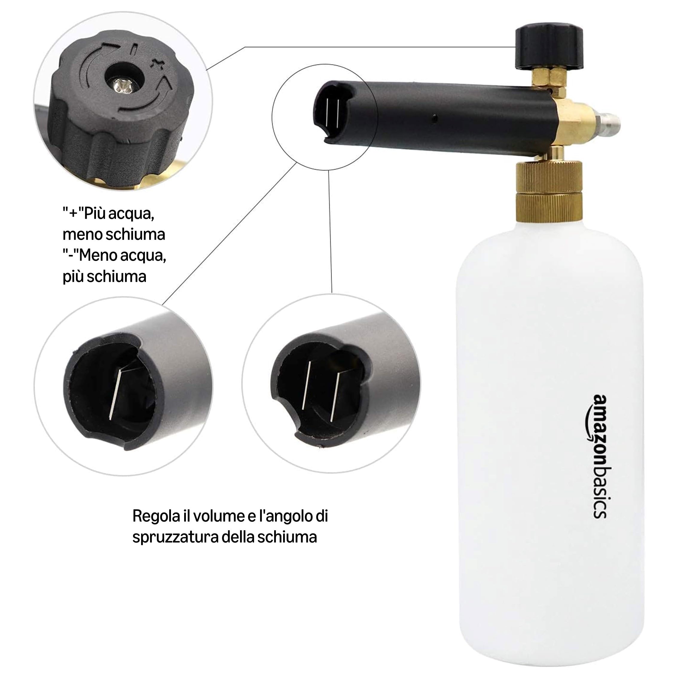 AmazonBasics lancia schiuma per idropulitrice 1 litro ottone