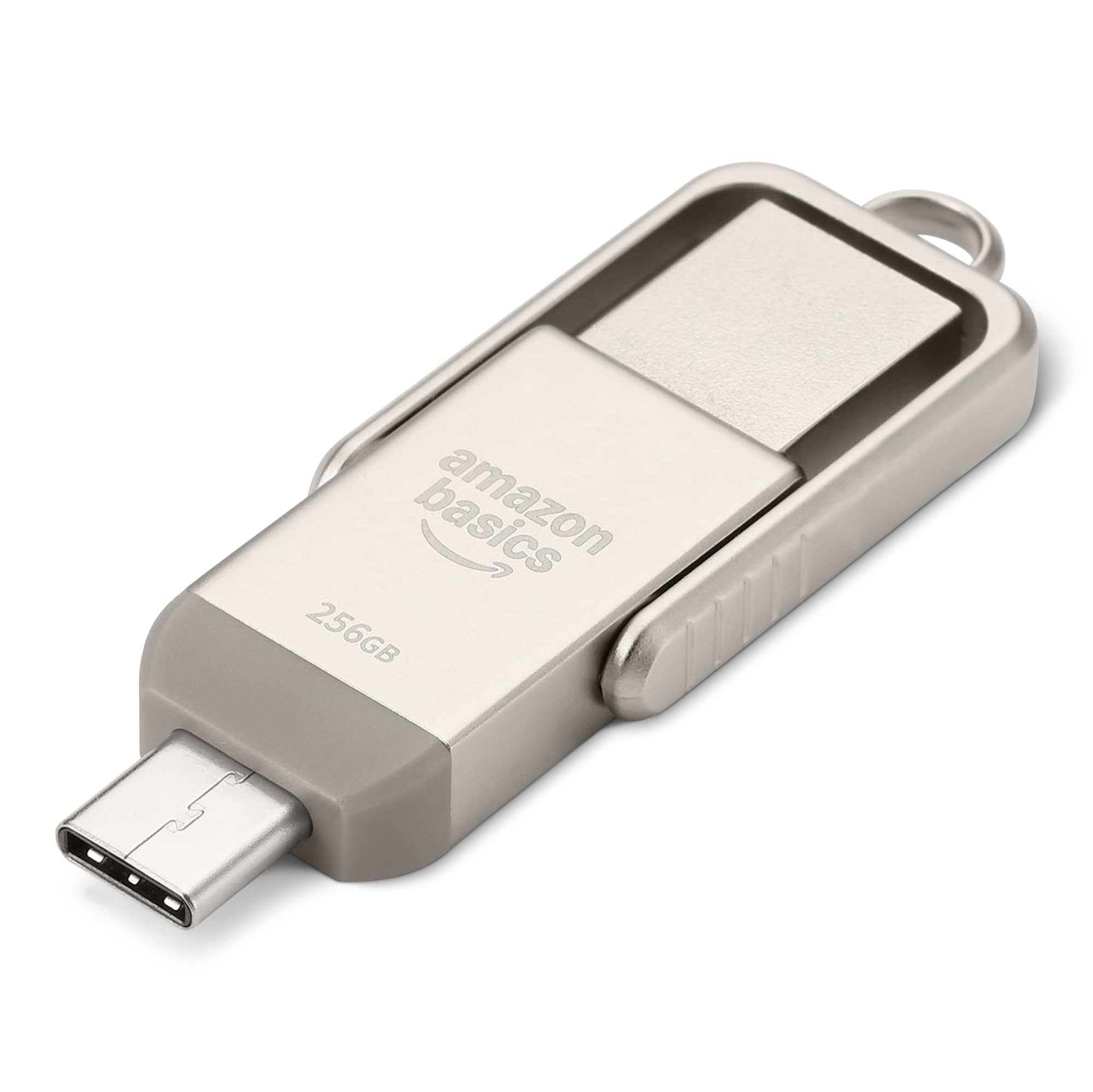 AmazonBasics chiavetta USB doppia USB-C USB-A 256 GB argento