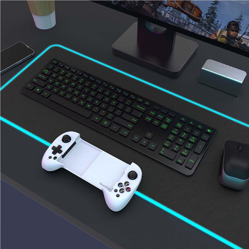 ShanWan Controller Mobile Bluetooth Bianco per Android iOS