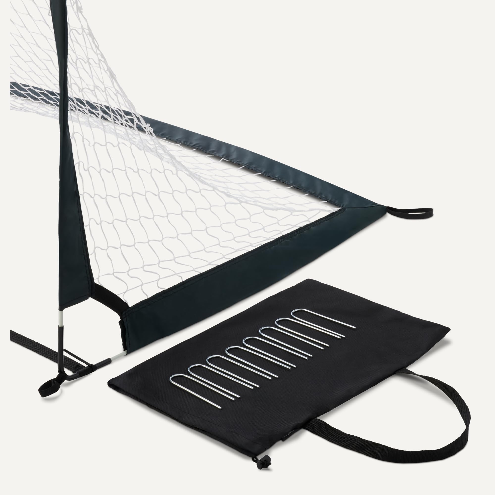 Amazon Basics Porte Calcio Pieghevoli 120x90cm Set 2 Pezzi