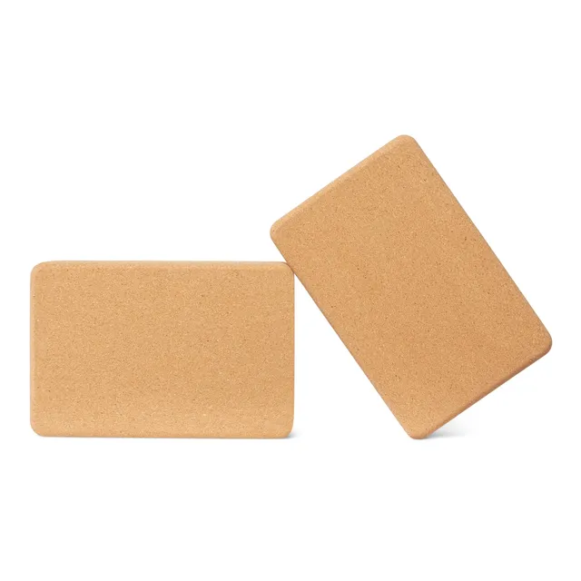 Amazon Basics Blocchi Yoga Sughero 23x15x8 cm Set 2 Pezzi