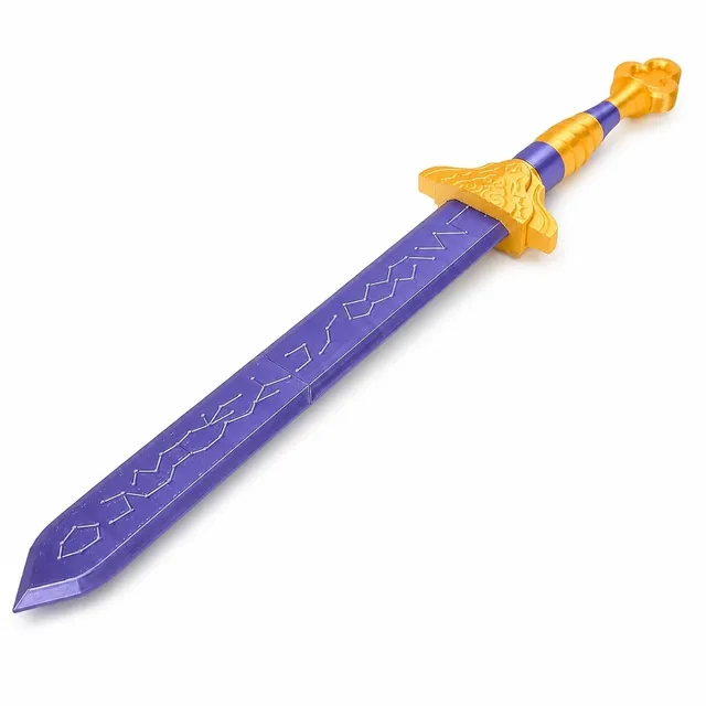 Elprico Spada Cosplay PLA Giallo Blu 66 cm 6 Pezzi