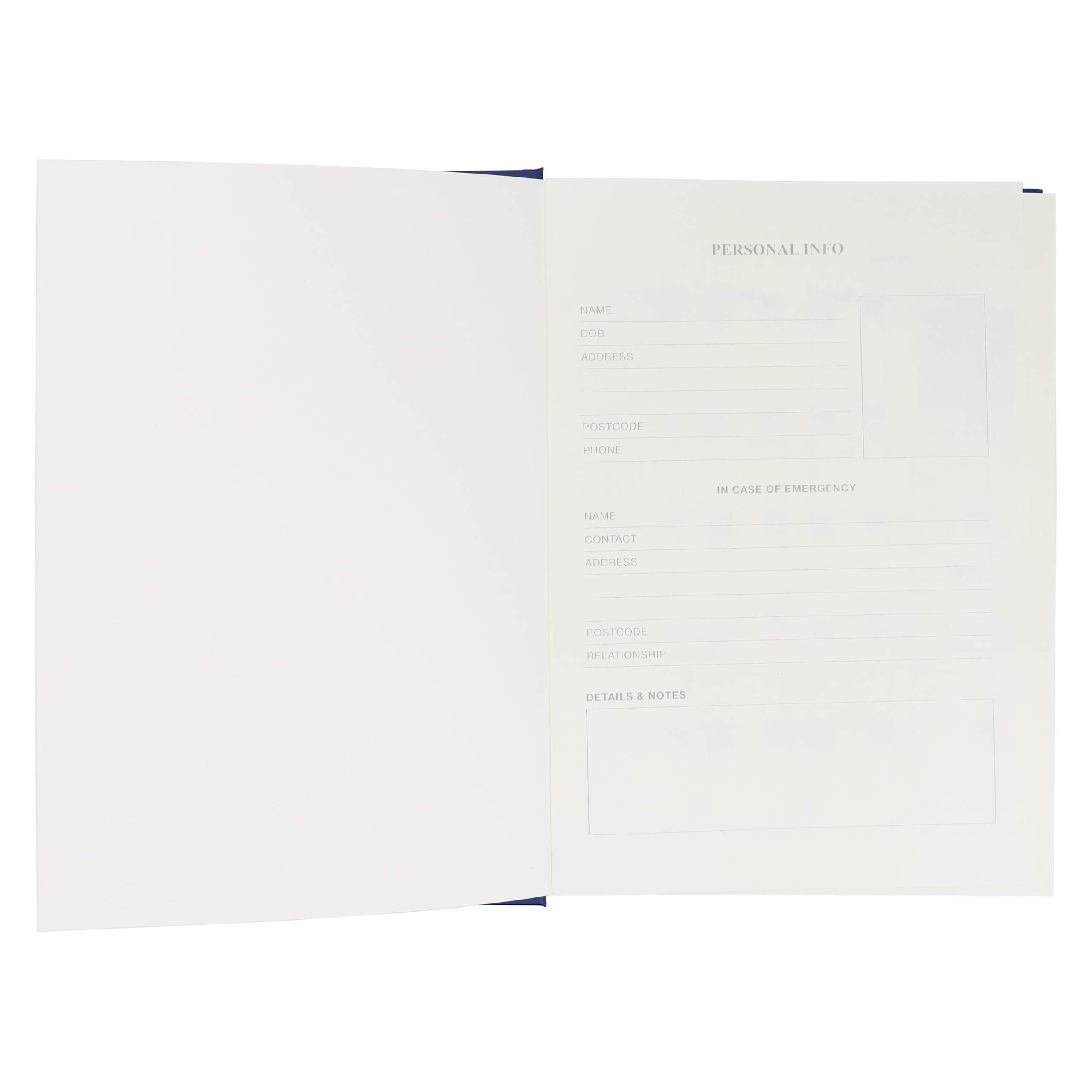 AmazonBasics Agenda Giornaliera A5 Copertina Rigida Blu Navy