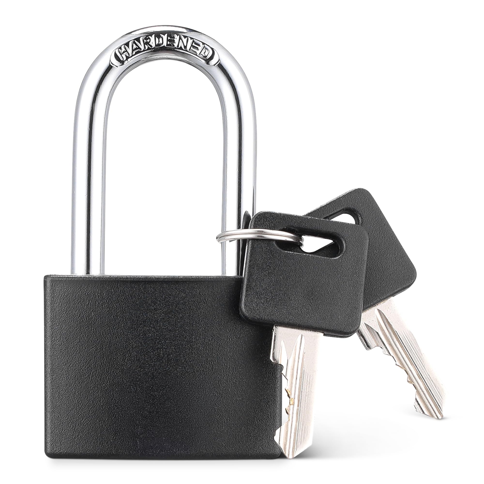 Amazon Basics Lucchetto arco lungo 4,3 cm nero 2 chiavi