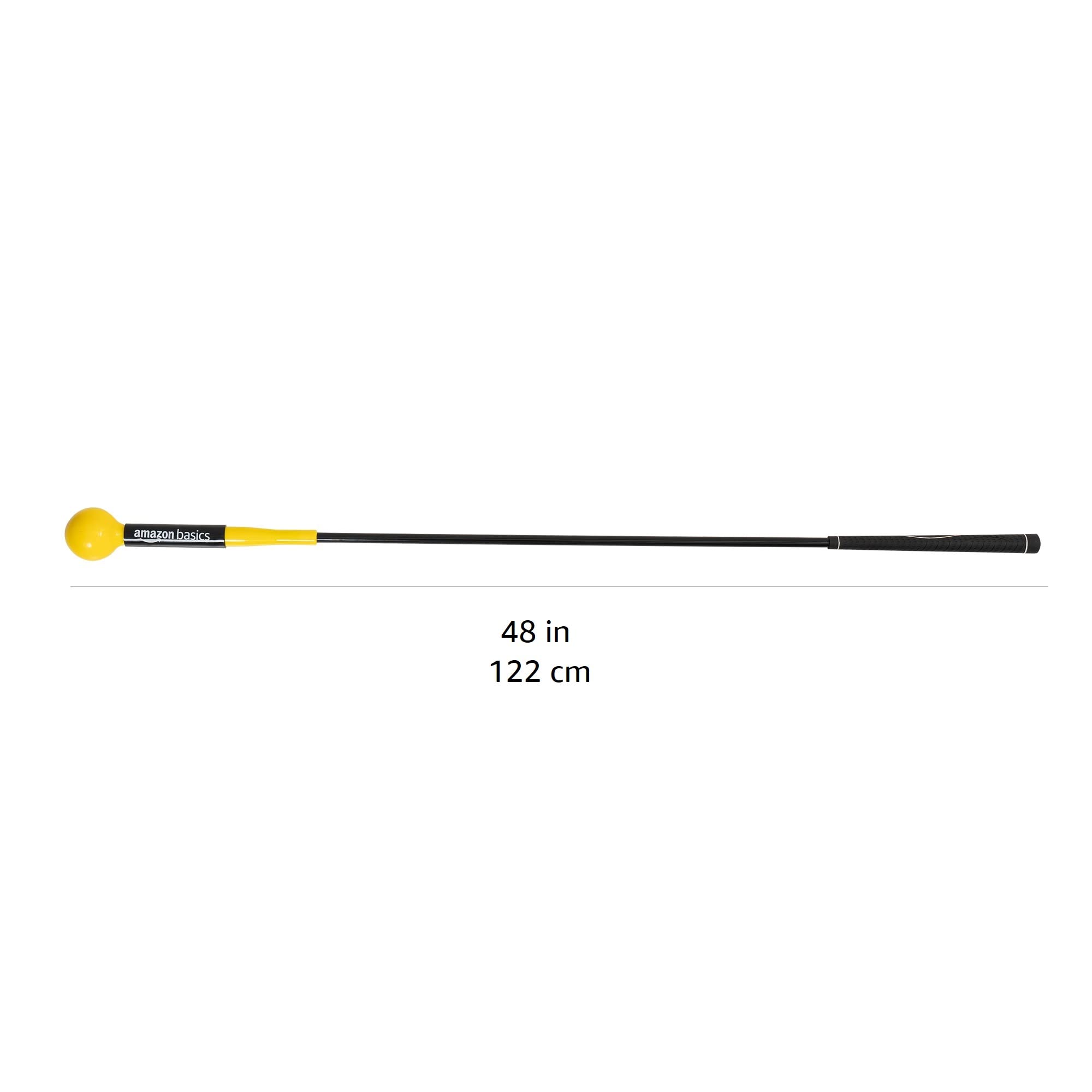 AmazonBasics attrezzo swing golf 122 cm nero giallo flessibile