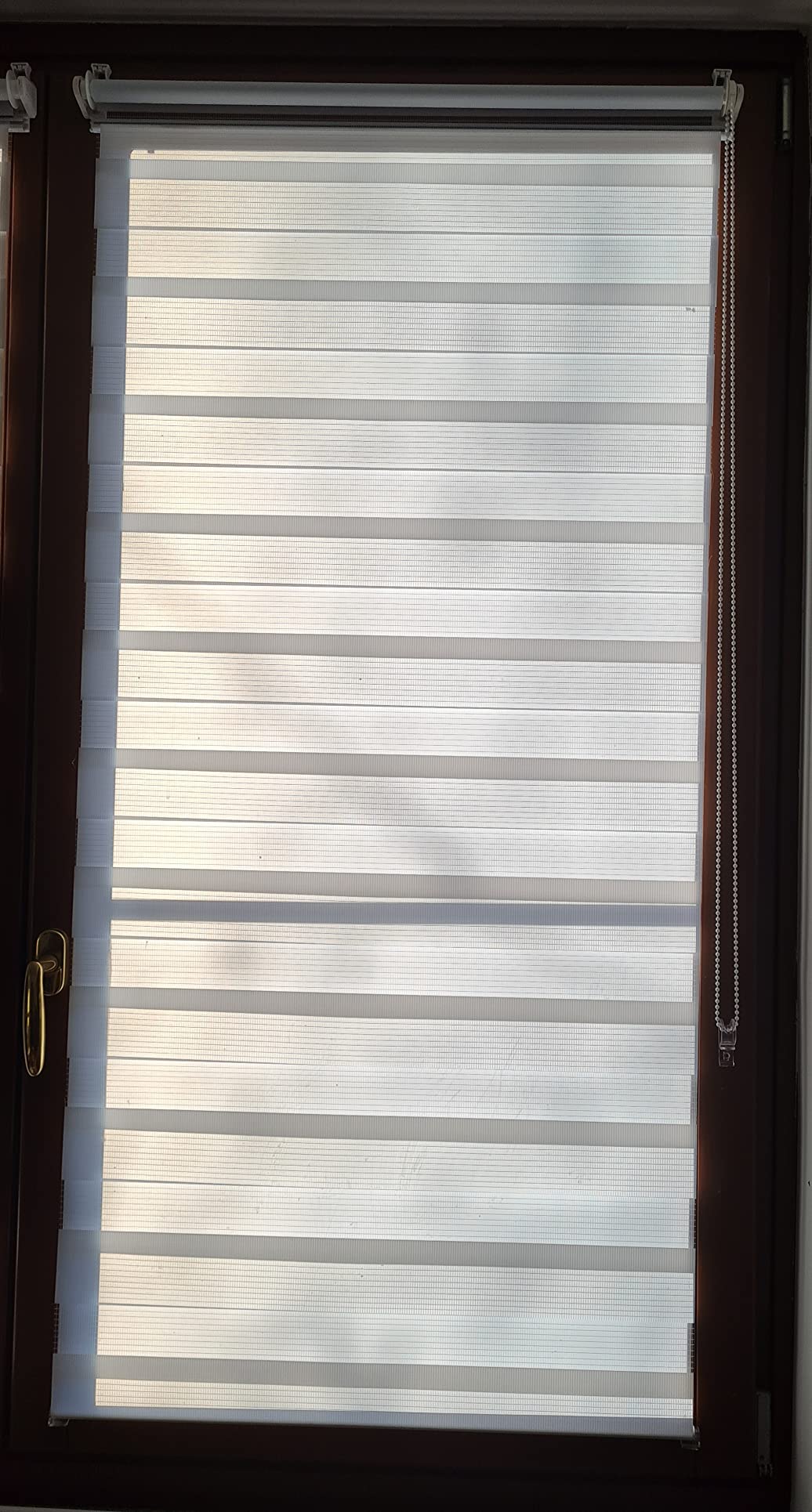 Amazon Basics Tenda a Rullo 66x150 cm Bianca Zebra