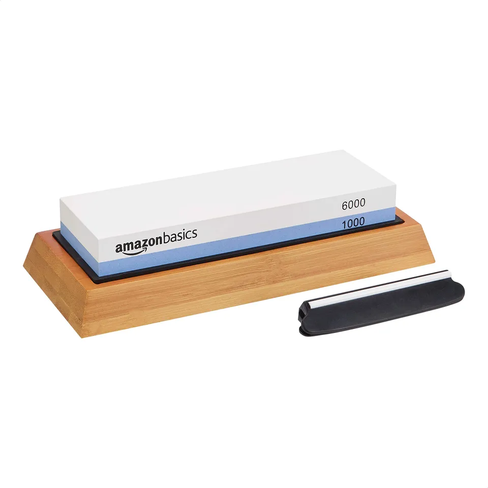 AmazonBasics 1000/6000 Pietra Affilacoltelli Doppia Faccia