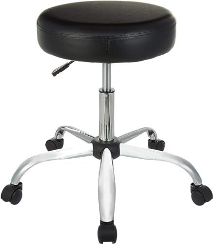 AmazonBasics Sgabello da Disegno Nero Ufficio