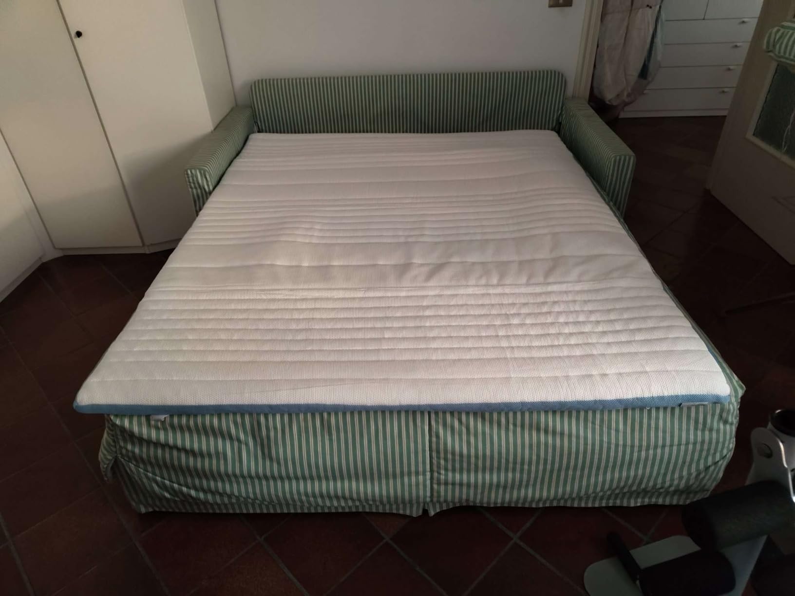 Amazon Basics Topper Matrimoniale 160x200 Memory 5cm Bianco