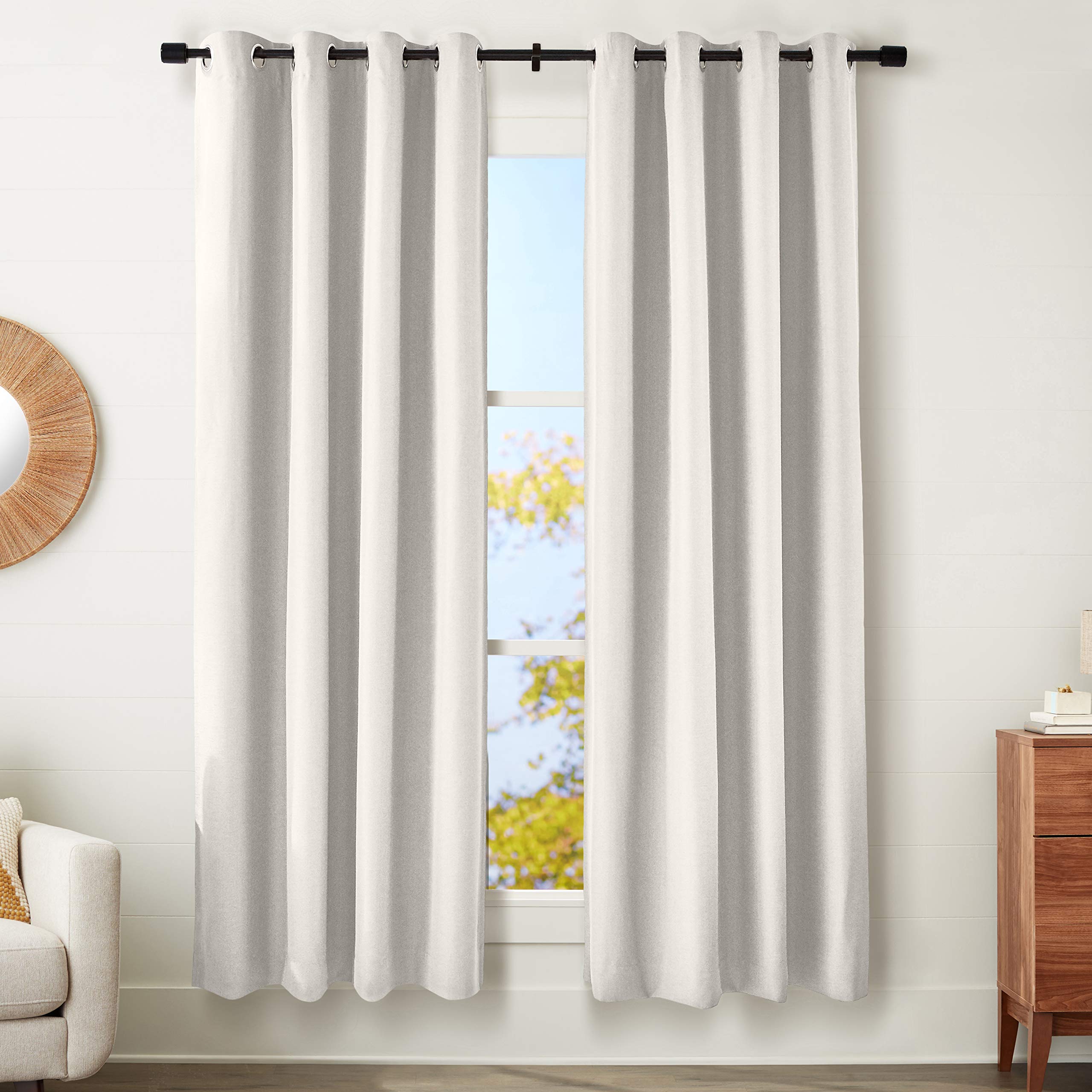 Amazon Basics Mabry Tende Oscuranti Total Blackout Avorio 2 Pezzi