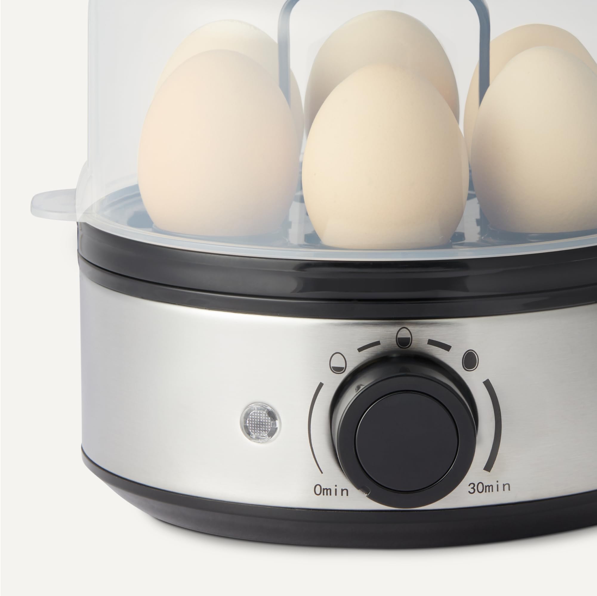 AmazonBasics Cuociuova Elettrico 7 Uova Nero senza BPA
