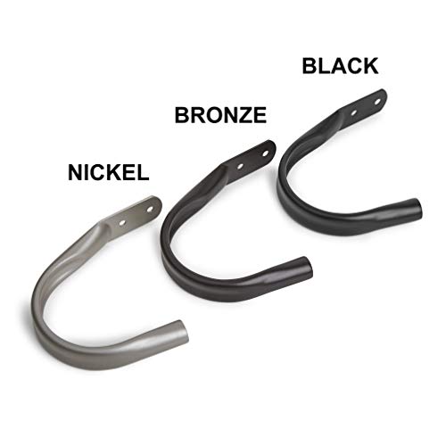 Amazon Basics Fermatenda Decorativi Set 2 Pezzi Nichel Metallo