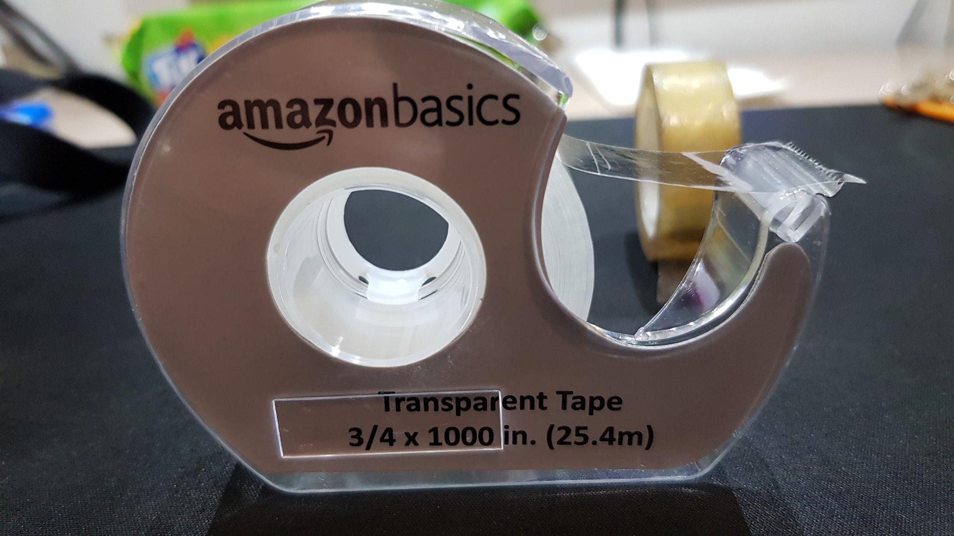 Amazon Basics Nastro Adesivo Trasparente 12 Rotoli