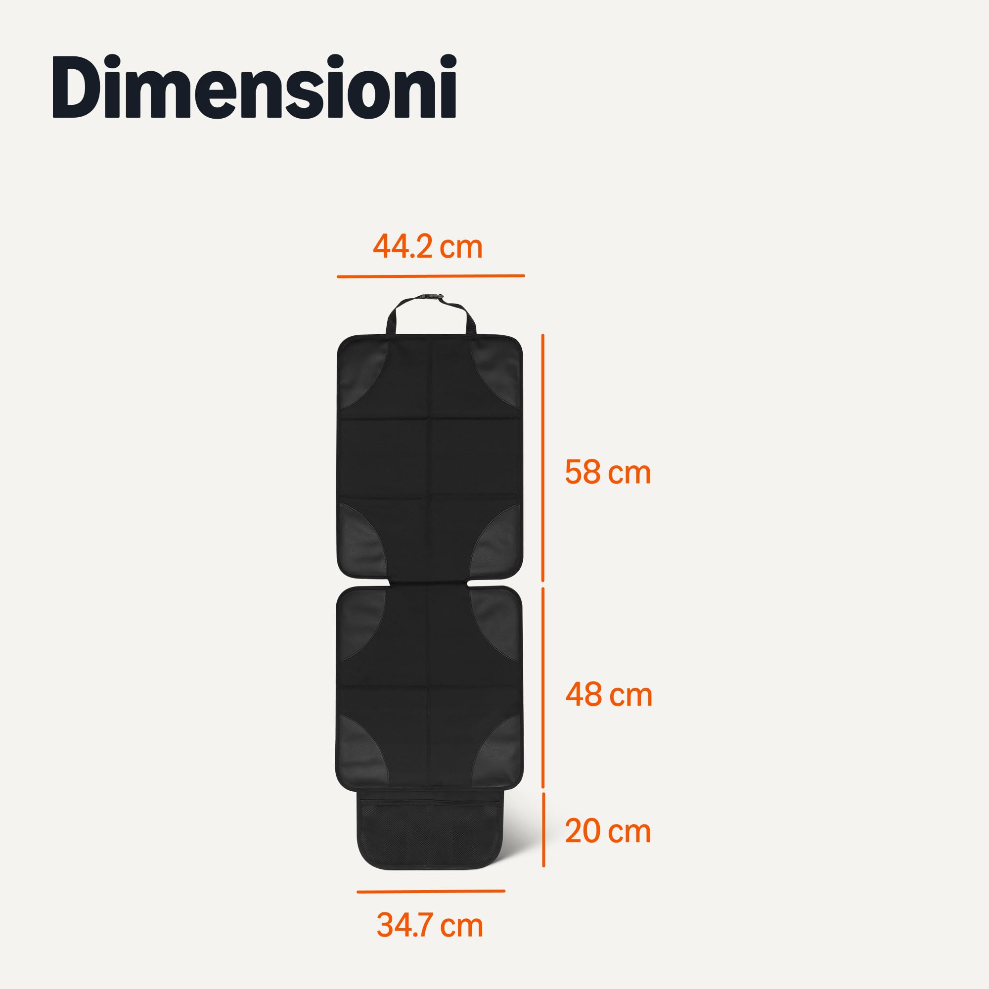 Amazon Basics Coprisedile Auto Posteriore 2 Pezzi Nero