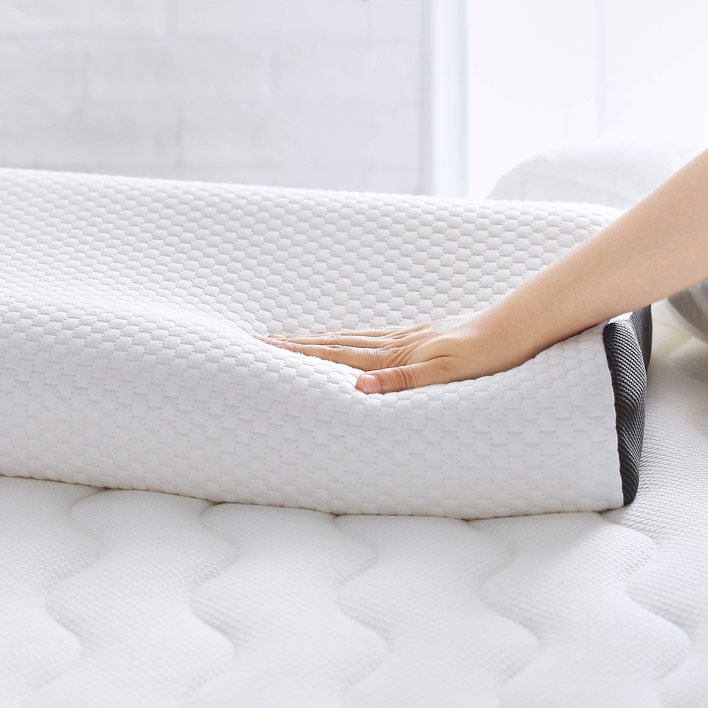 Amazon Basics Cuscino Memory Foam Cervicale 60x35 Regolabile