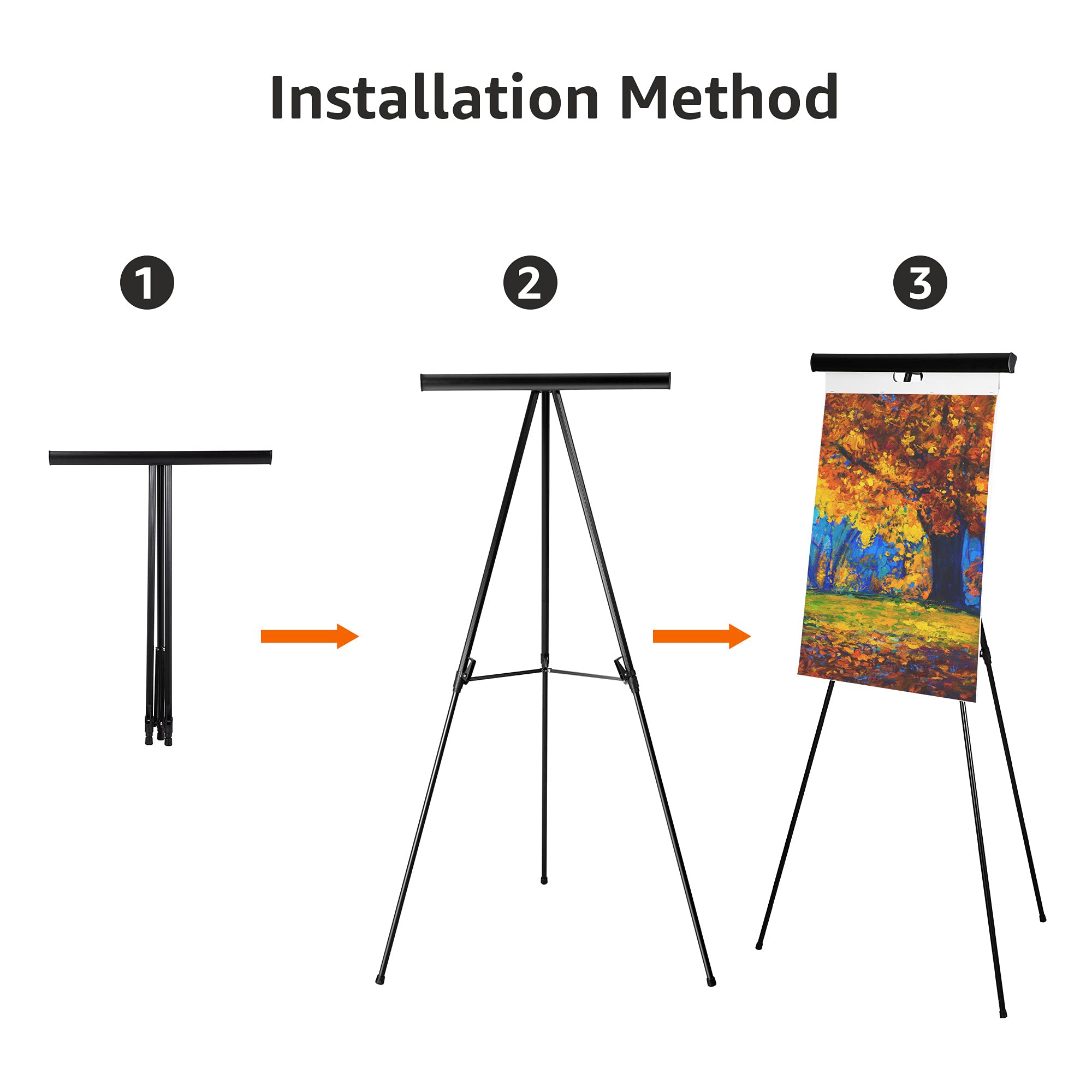 Amazon Basics cavalletto treppiede alluminio nero regolabile