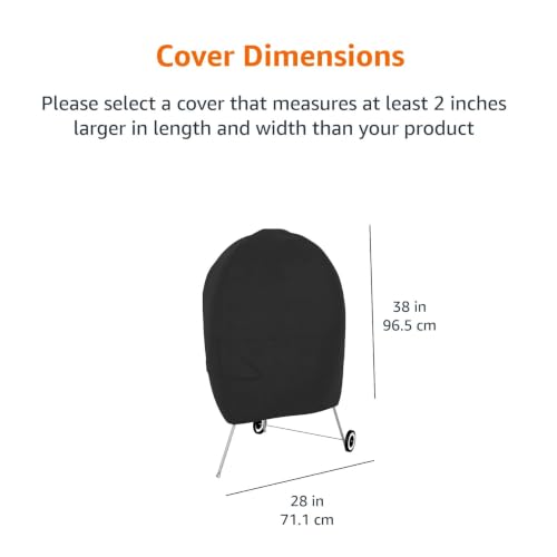AmazonBasics telo barbecue cupola 71x71x96 nero impermeabile