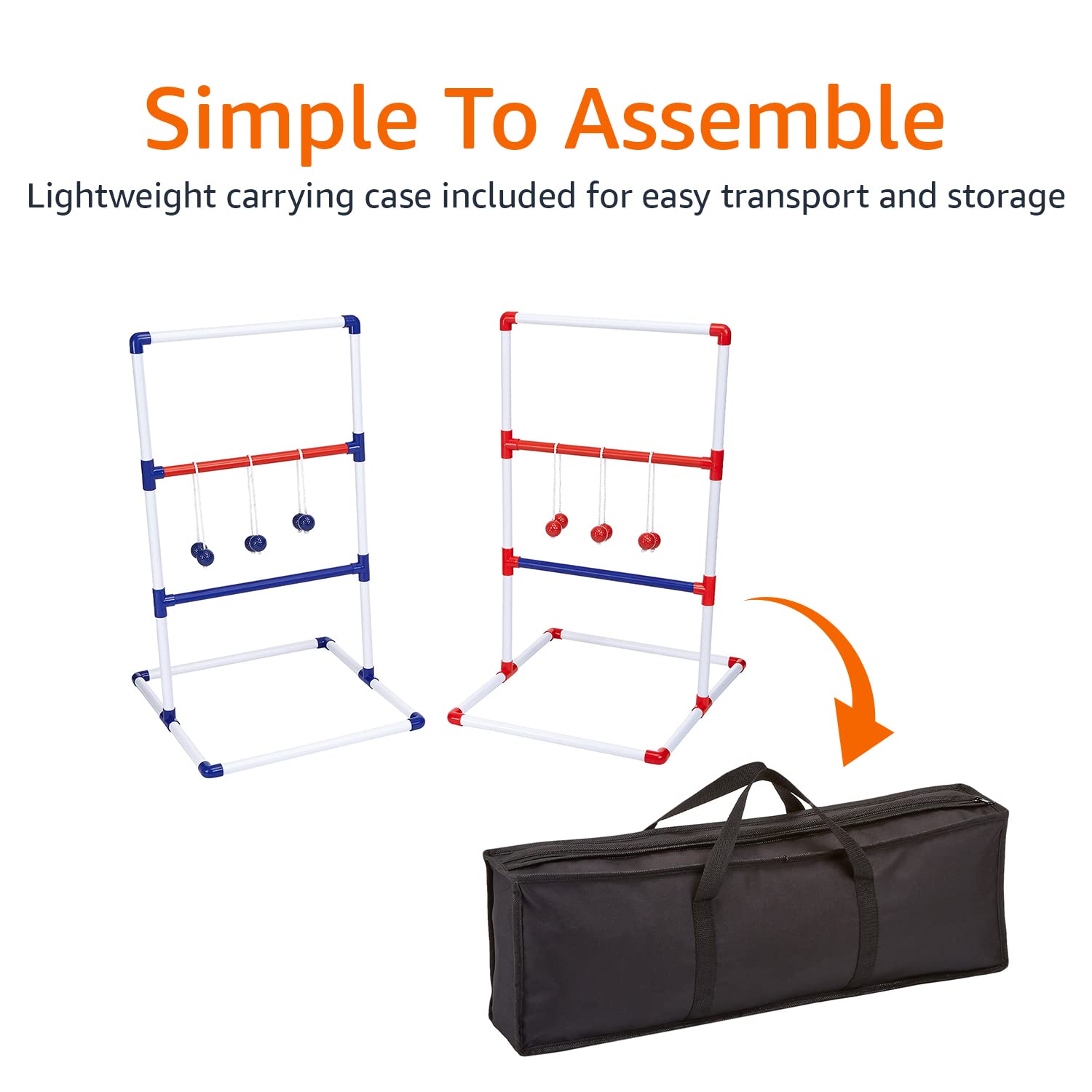AmazonBasics Set Ladder Golf con Borsa per Esterno Giardino