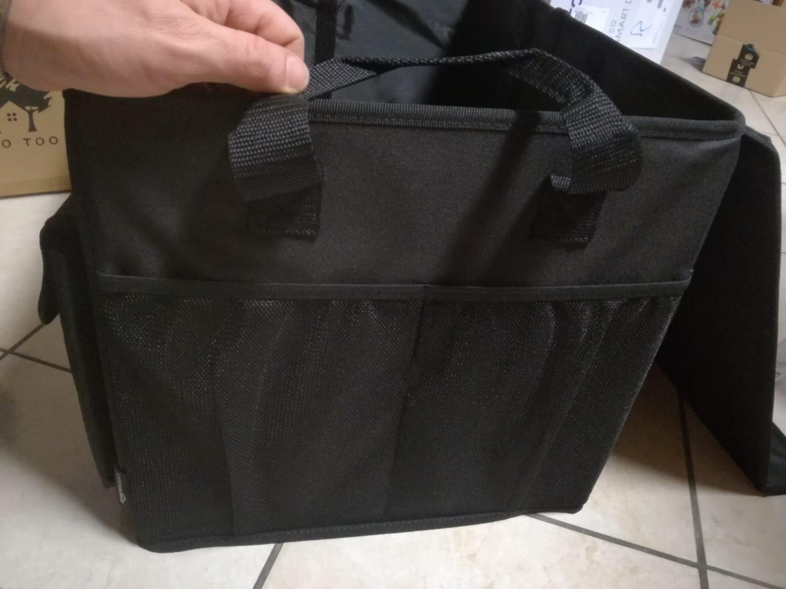Amazon Basics portaoggetti bagagliaio auto 53x35x31 cm nero