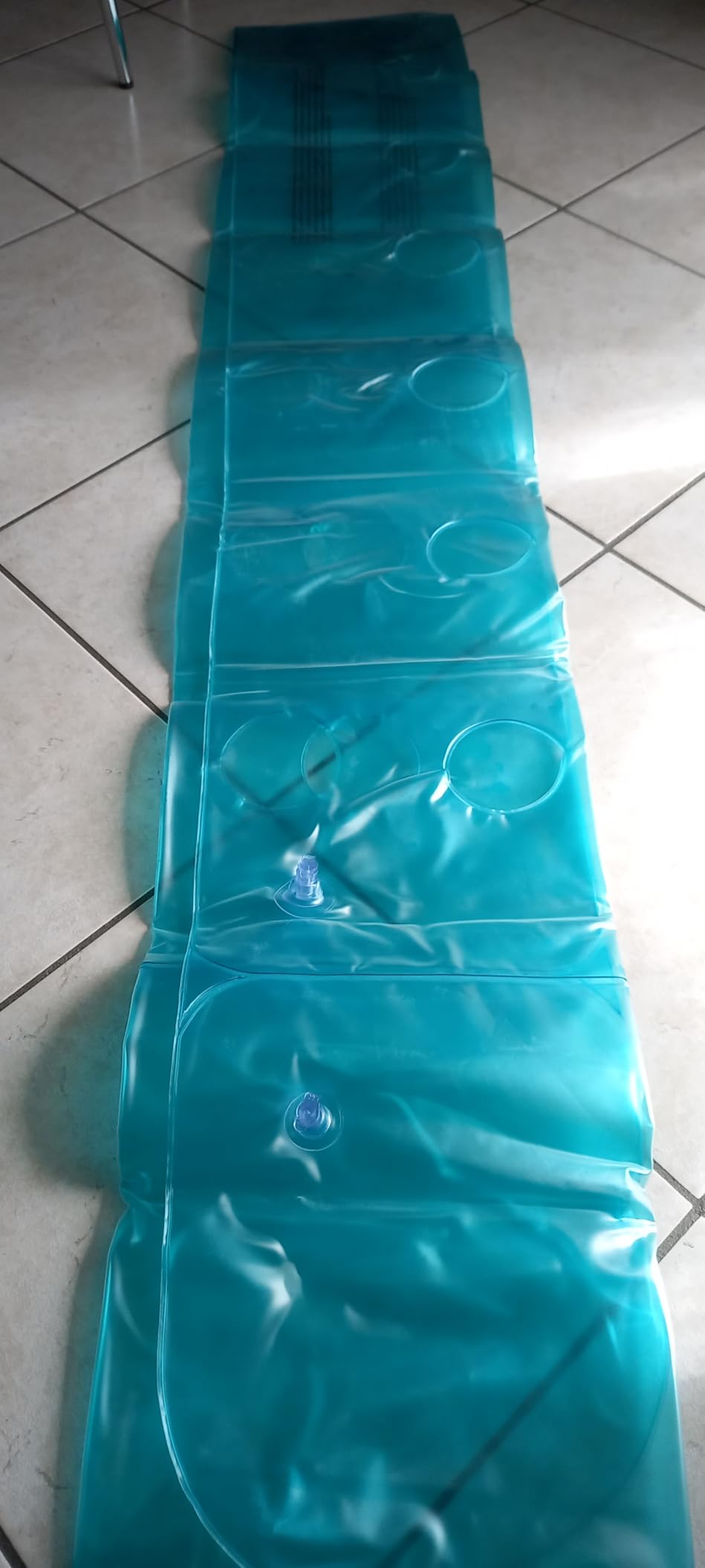 Amazon Basics Materassino Gonfiabile Blu 154 cm per Adulti