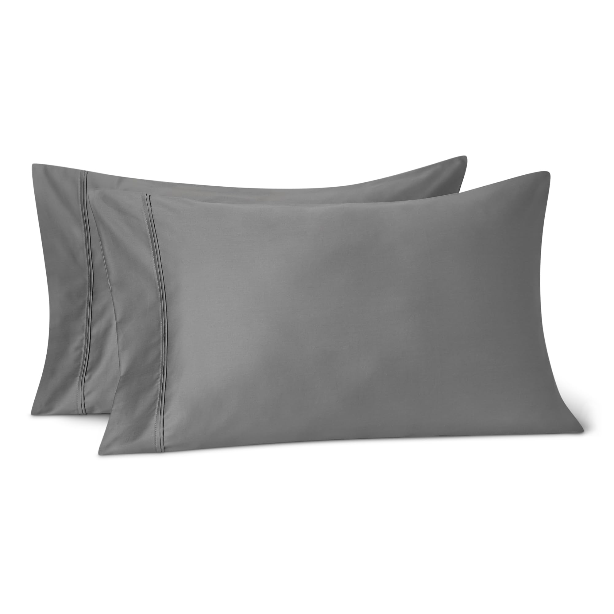 Amazon Basics Federe cotone rasatello 400 fili 50x80 bianche 2 pz