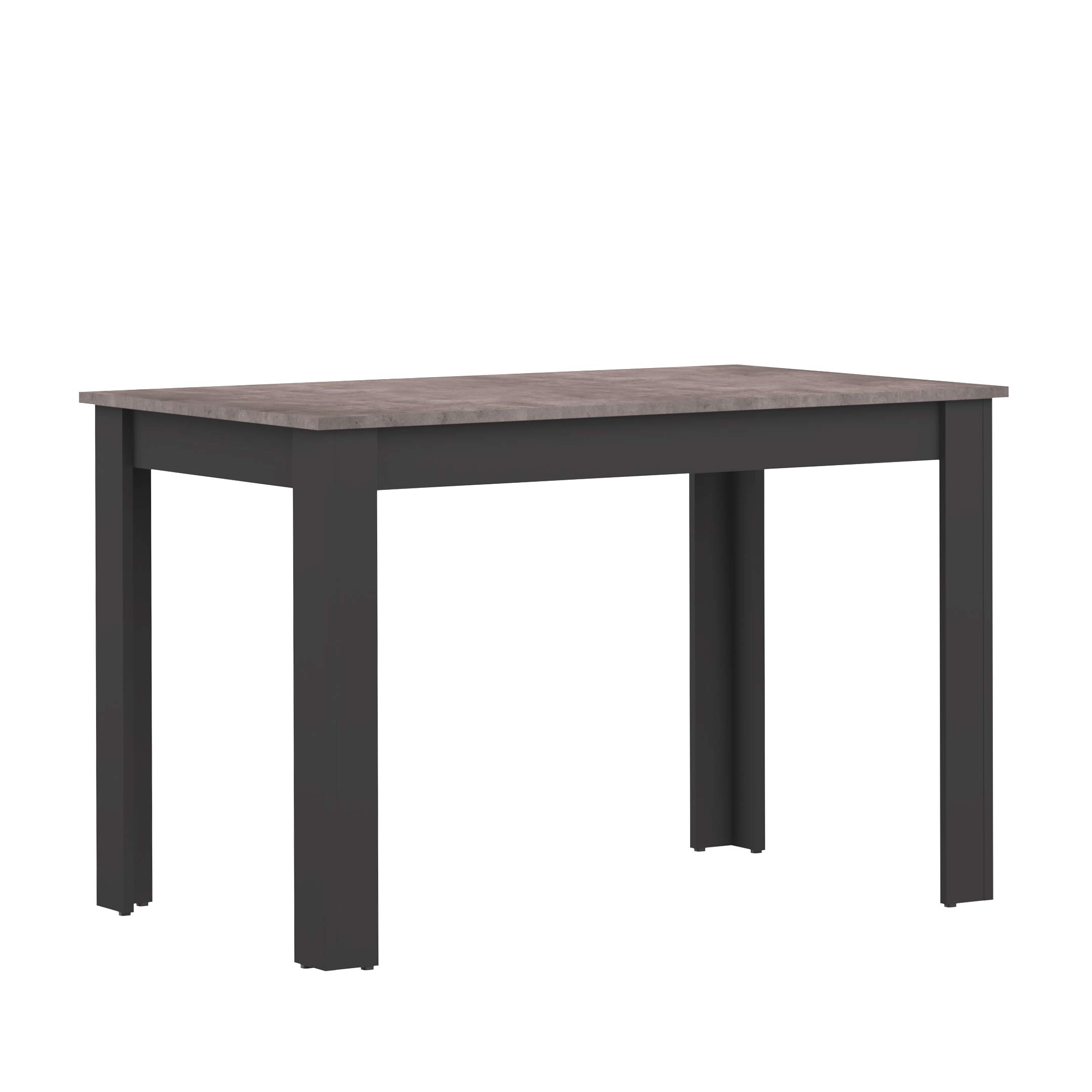 Amazon Basics tavolo da pranzo 110x70 nero 6 posti melaminico