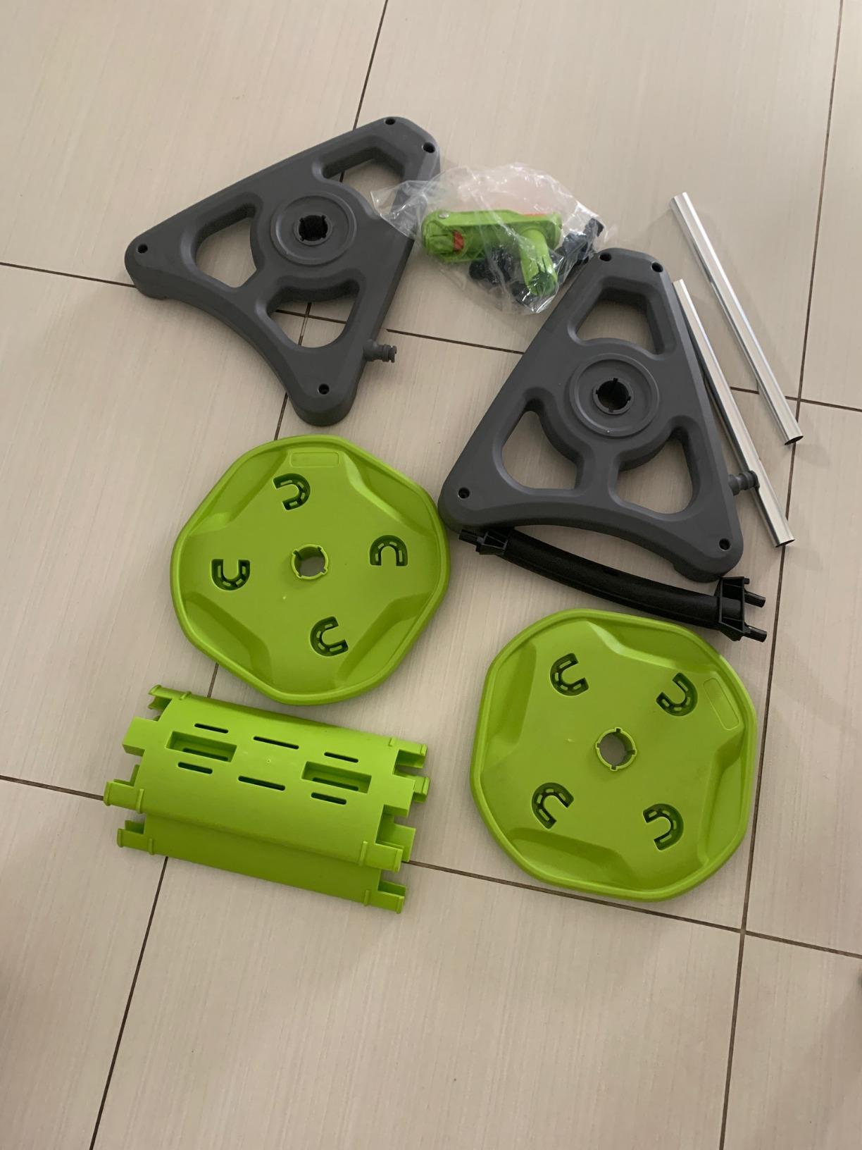 Amazon Basics Carrello Avvolgitubo 42,6m Grigio 1/2"