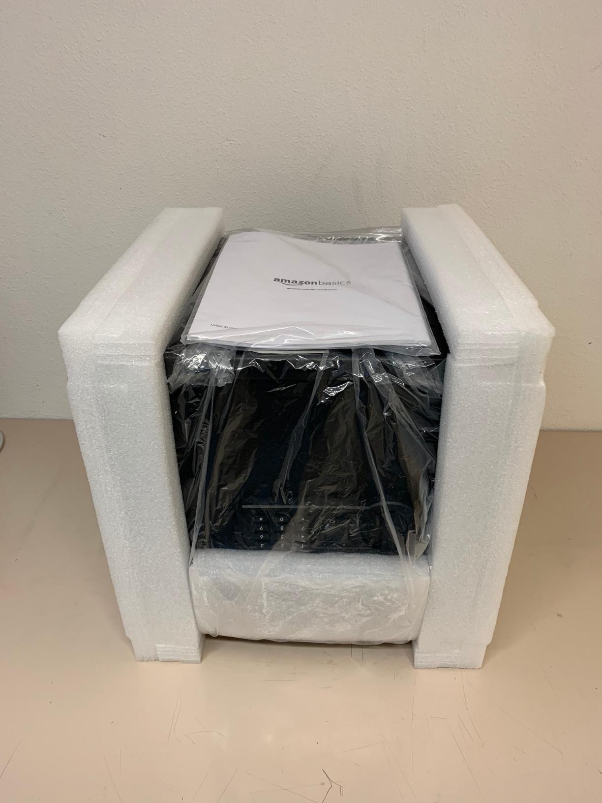 Amazon Basics Cassaforte Elettronica 34L acciaio nero